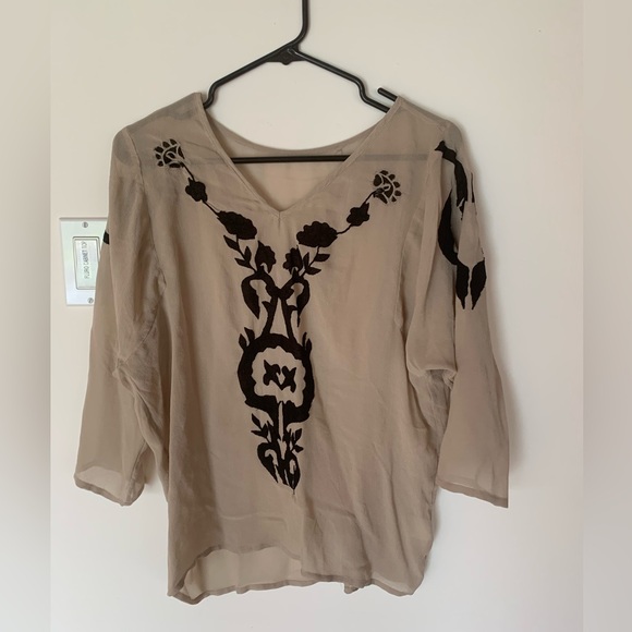 100% silk top from Anthropologie - Picture 10 of 11